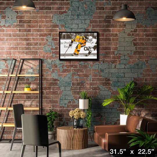 Evgeni Malkin Pittsburgh Penguins Framed 20" x 29" Skating with Puck Spotlight Canvas 31.5" x 22.5"
